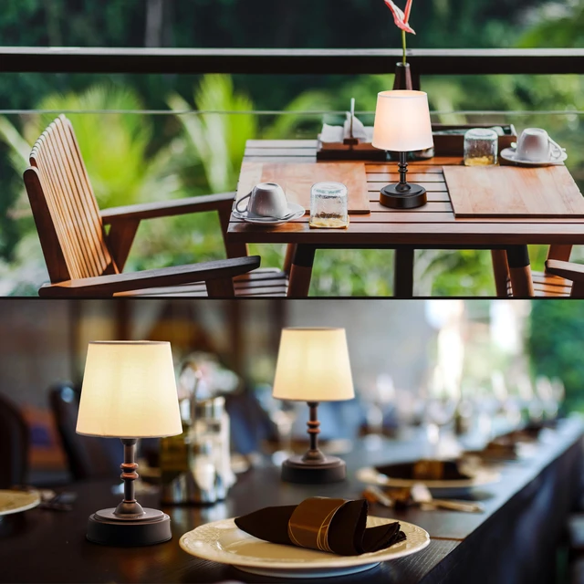 Alt view image 6 of 7 - OBright Seraph mini Cordless LED Table Lamp with Dimmer (Oil Rubbed Bronze)