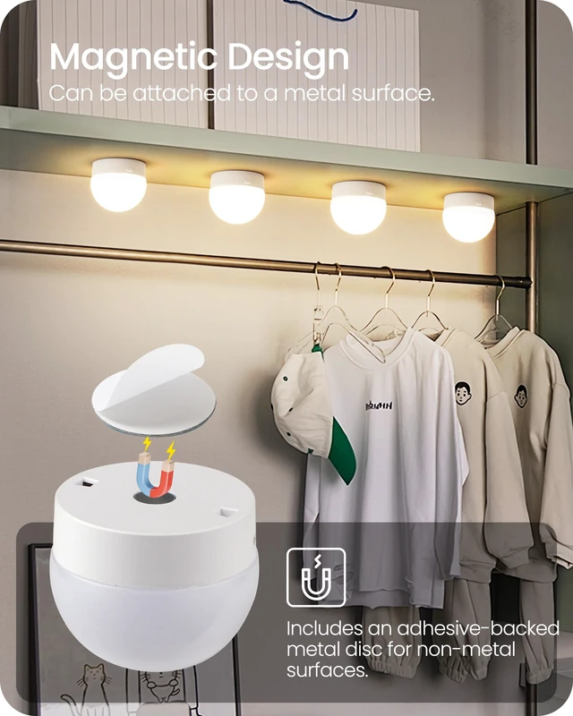 Alt view image 6 of 7 - Rechargeable Light Bulbs with Remote Control 4 Packs, Battery Operated Light Bulbs with Timer & 3 Color Temperature, Dimmable Detachable Wireless LED Bulb for Lamp, Non-Hardwired, W01YBP406