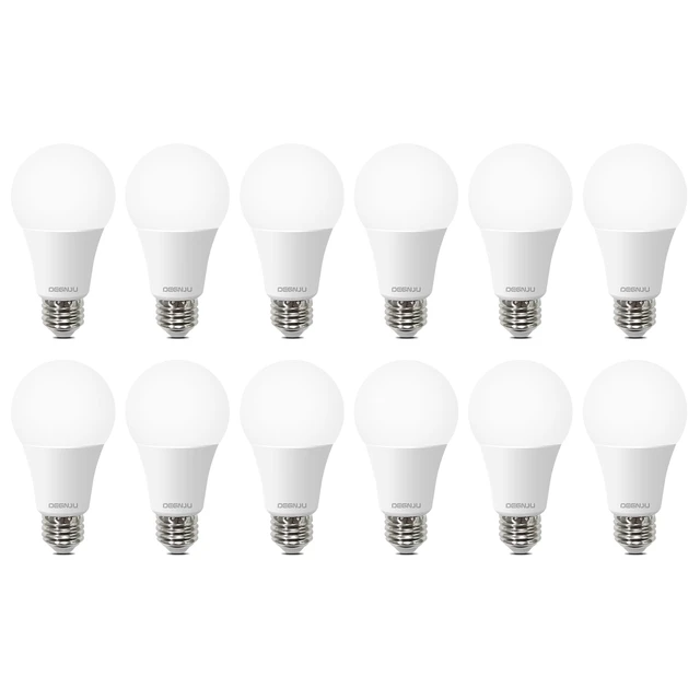 Main image of A19 LED Light Bulbs, 100 Watt Equivalent, 5000K LED Bulbs, 1500 Lumens, E26 Standard Base, Non-Dimmable, 13W Bright White LED Bulbs for Bedroom Living Room Home Office, 12 Pack