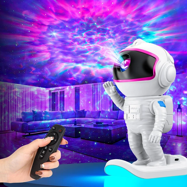 Main image of Galaxy Projector for Bedroom, Star Projector Night Light for Kids Astronaut Projector with Timer & Remote Control, Teen Girls Gifts, Room Decor for Adults, Kids, Christmas, Birthday (Pink)