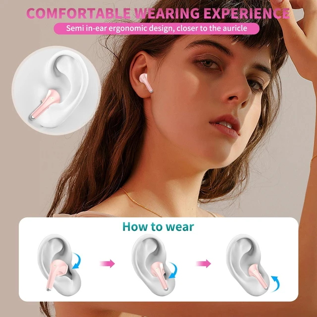 Alt view image 5 of 7 - True Wireless Earbuds for iPhone 18 Pro Max 17 16 15 14 13 12 11 XS Bluetooth 5.3 Headphone with HD Mic Noise Isolation HiFi Stereo EarphoneS for Samsung Galaxy S26 S25 S24 FE S23 S22 S21 Ultra