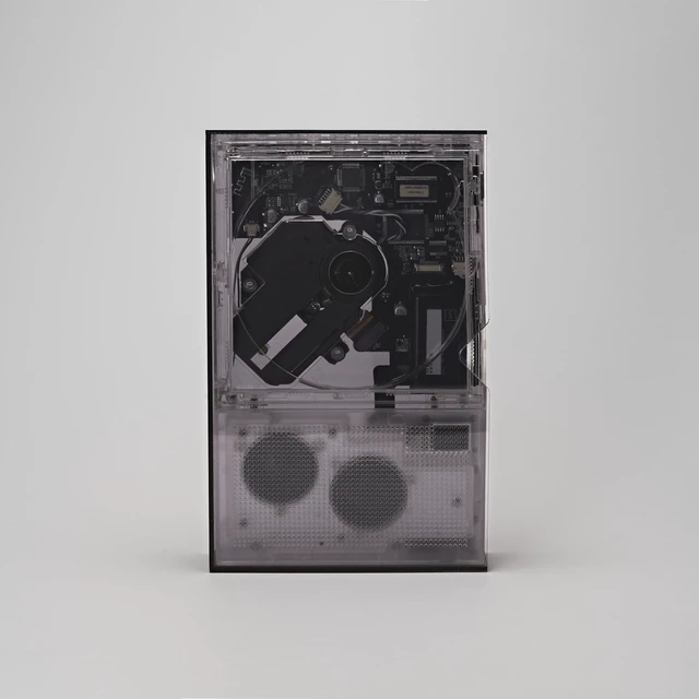 Alt view image 2 of 2 - Cp2 Book Case (Smoke Gray) / CD Player Case Storage Interior Decor Scratch-Resistant Full Protection