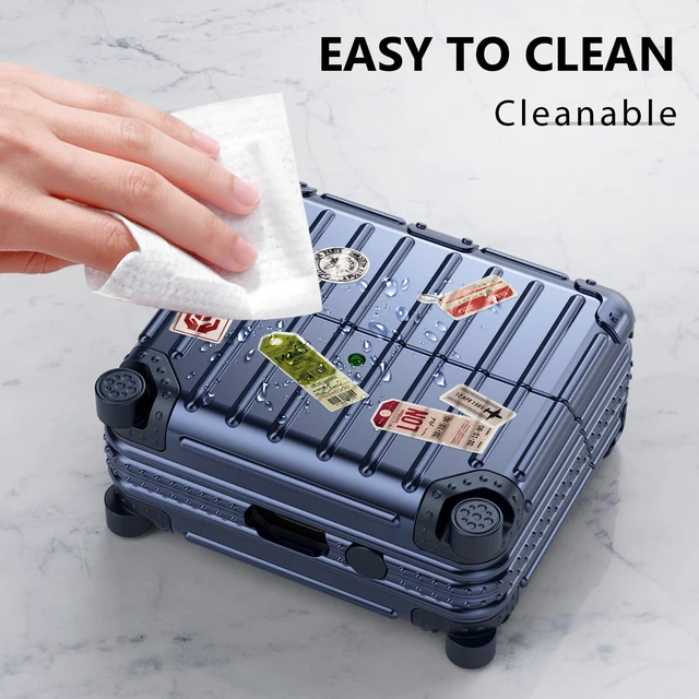 Alt view image 5 of 7 - Compatible with Samsung Galaxy Buds 3 Pro Case & Galaxy Buds 3 FE & Galaxy Buds 3 Case Cover, Cute Funny Suitcase Design Protective Hard Case with Cleaner Kit & Keychain (Blue)