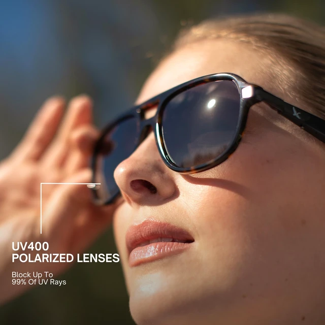Alt view image 6 of 6 - Lucyd Explorer XXL Smart Audio Glasses for Men, Polarized UV400 XXL fit, polarized UV400 glare reduction, AI voice assistant, wireless calls & music for hiking & driving