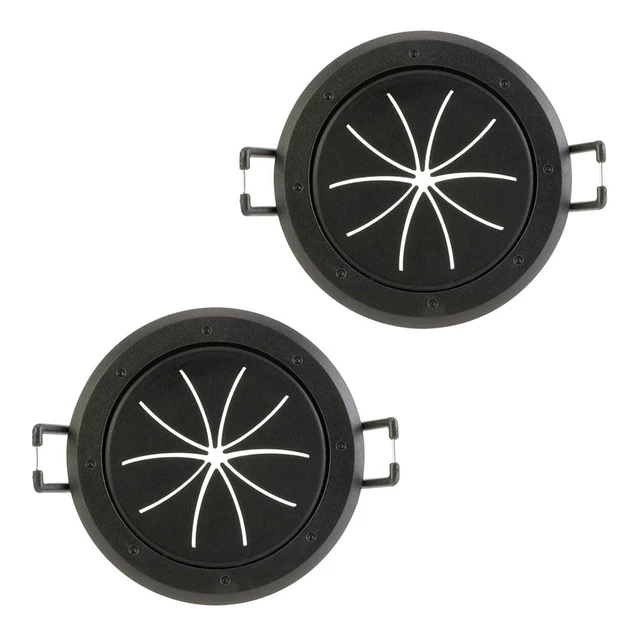 Alt view image 2 of 7 - Construct Pro SpeedyZ Spring-Lock 2 Cable Pass Through Port (Black/Pair)