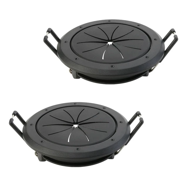 Alt view image 3 of 7 - Construct Pro SpeedyZ Spring-Lock 2 Cable Pass Through Port (Black/Pair)