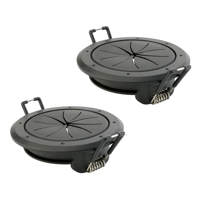 Alt view image 4 of 7 - Construct Pro SpeedyZ Spring-Lock 2 Cable Pass Through Port (Black/Pair)