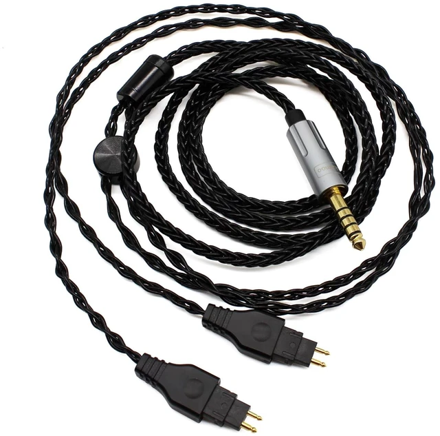 Main image of 4.4mm Balanced Cable Replacement Upgrade Cord Compatible with Sennheiser HD600 HD650 HD660S HD660S2 HD6XX HD580 HD58X Headphones Silver Plated Copper Cable 5ft/1.5m