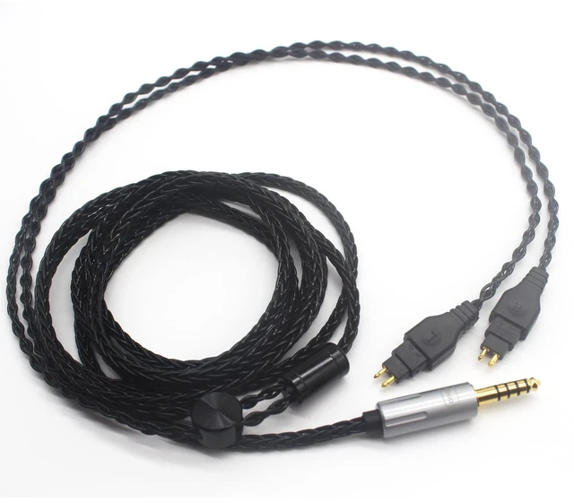 Alt view image 5 of 7 - 4.4mm Balanced Cable Replacement Upgrade Cord Compatible with Sennheiser HD600 HD650 HD660S HD660S2 HD6XX HD580 HD58X Headphones Silver Plated Copper Cable 6.5ft/2m