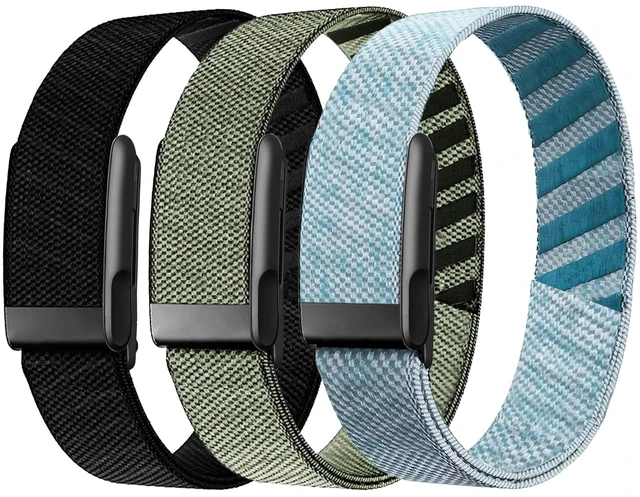 Main image of 3 Packs Nylon Stretchy Bicep Straps Compatible with Whoop 5.0/4.0/3.0 Bands Breathable Sport Adjustable Replacement Arm/Ankle Bands for Whoop 5.0 MG/One/Peak/Life Health Fitness Activity Tracker
