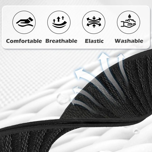 Alt view image 2 of 7 - 3 Packs Nylon Stretchy Bicep Straps Compatible with Whoop 5.0/4.0/3.0 Bands Breathable Sport Adjustable Replacement Arm/Ankle Bands for Whoop 5.0 MG/One/Peak/Life Health Fitness Activity Tracker