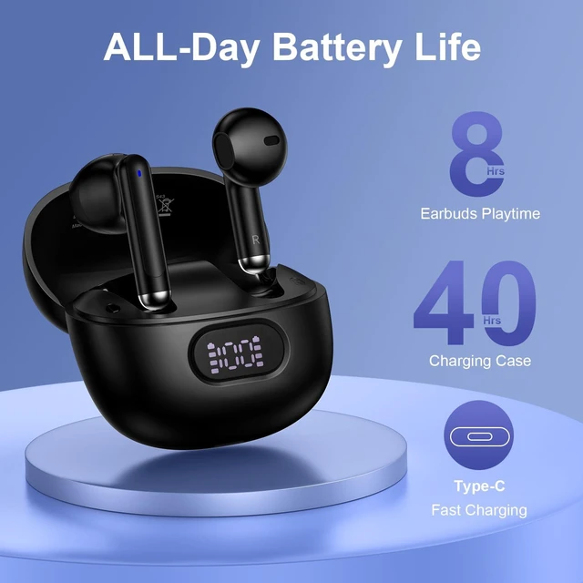 Alt view image 5 of 7 - Wireless Earbuds Bluetooth Headphones for Samsung Galaxy S26 S25 Ultra S24 S23 S22 S21 S20 FE A16 5G A15 A14 A57 A56 A55 A54 A37 A36 A35, Wireless Charging Case Digital Display Ear Buds with Deep Bass