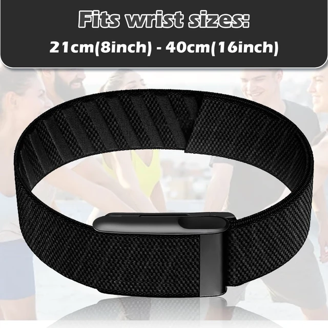 Alt view image 5 of 7 - 3 Packs Nylon Stretchy Bicep Straps Compatible with Whoop 5.0/4.0/3.0 Bands Breathable Sport Adjustable Replacement Arm/Ankle Bands for Whoop 5.0 MG/One/Peak/Life Health Fitness Activity Tracker