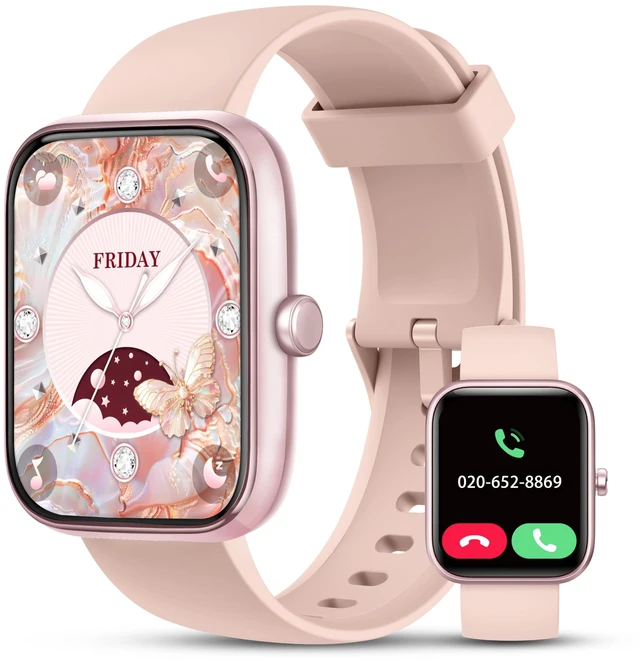 Main image of Smart Watch Women Men, 1.83" Alexa Fitness Tracker, Heart Rate, Sleep, Stress Monitor, IP68 Waterproof Swimming Smartwatch, Make/Answer Calls, Compatible with iOS & Android