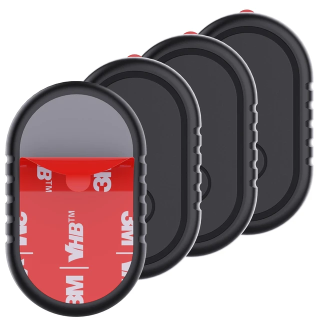 Main image of 4 Pack for Samsung Smart Tag 2 Adhesive Mount, ABS Waterproof Case with 3M Adhesive Sticker Stick on Car/Bike/Luggage & More for Galaxy Smart Tag 2, Hidden Smarttag2 Full Protective Holder Anti-Lost