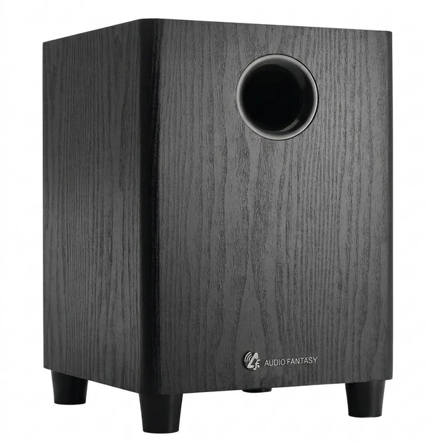 Main image of Audio Fantasy 6.5 Inch Passive Subwoofer, 100W RMS Deep Bass, 150W Peak, 4 Ohm Home Theater Speaker, MDF Wood Cabinet with Anti-Shock Base for Studio & Party, SUB65 Black