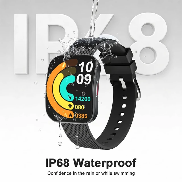 Alt view image 5 of 7 - Smart Watch for Women, 1.85" HD Fitness Tracker Black Answer/Make Calls, for Android & iPhone, Heart Rate/Sleep/Sports Monitor Smartwatch, IP68 Waterproof