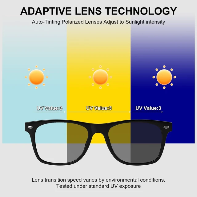 Alt view image 3 of 7 - Smart Bluetooth Glasses with Auto On/Off, Photochromic Lenses & Audio-Clear Touch Control, Hands-Free Calls, Open-Ear Audio, Lightweight Design, Bluetooth Glasses for Travel, Work & Daily Wear