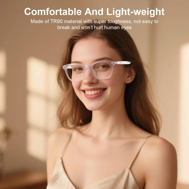 Alt view image 6 of 7 - Smart Bluetooth Glasses with Auto On/Off, Photochromic Lenses & Audio-Clear Touch Control, Hands-Free Calls, Open-Ear Audio, Lightweight Design, Bluetooth Glasses for Travel, Work & Daily Wear