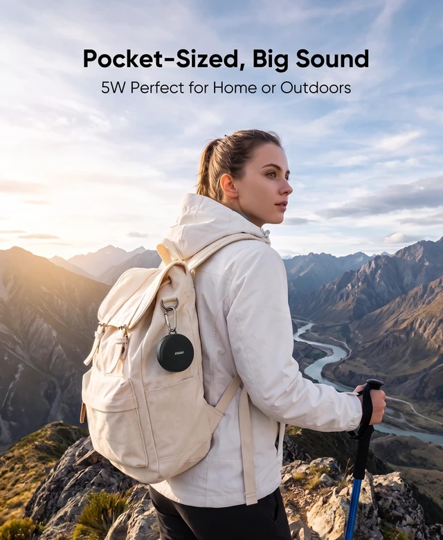Alt view image 3 of 7 - Bike Speaker, Waterproof Wireless Bluetooth Speaker for Bicycle TF Card Mode, Portable Traveling Bike Speakers, Built in Mic for Bicycle Riding, Showering, Hiking, Pool, Beach, Golfing
