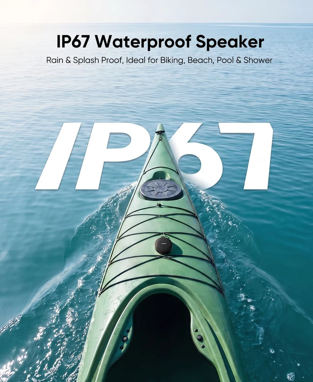 Alt view image 5 of 7 - Bike Speaker, Waterproof Wireless Bluetooth Speaker for Bicycle TF Card Mode, Portable Traveling Bike Speakers, Built in Mic for Bicycle Riding, Showering, Hiking, Pool, Beach, Golfing