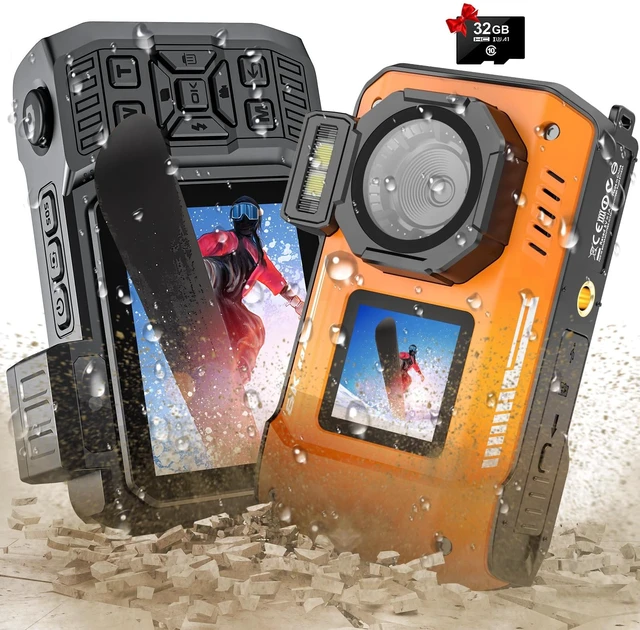 Main image of 8K Underwater Camera, 33FT Waterproof Camera, 70MP WiFi Dual-Screen, Rugged Dustproof, Shockproof for Snorkeling, Diving, Selfies; Autofocus Point-and-Shoot, 32GB Card, 2500mAh Battery, Type-C