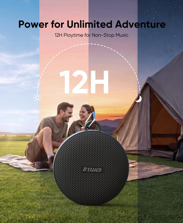 Alt view image 6 of 7 - Bike Speaker, Waterproof Wireless Bluetooth Speaker for Bicycle TF Card Mode, Portable Traveling Bike Speakers, Built in Mic for Bicycle Riding, Showering, Hiking, Pool, Beach, Golfing
