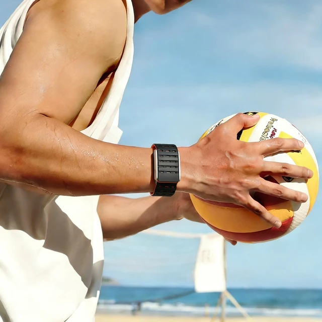 Alt view image 6 of 7 - Bands Compatible with Whoop 5.0 Band - Breathable with Air Holes & On-Wrist Charging, Waterproof Replacement Silicone Sport Strap for Whoop 5.0 One/Peak/Life/MG, Not for Whoop 4.0