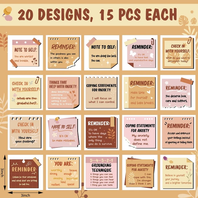 Alt view image 2 of 6 - 300 Pcs Motivational Mental Health Affirmation Stickers, Boho Color Affirmation Station Mirror Stickers, Motivational Bulletin Board for Classroom, Growth Mindset Wall Decor for Back to School