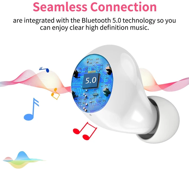 Alt view image 4 of 7 - Bluetooth Wireless Earbuds for Kids Small Ears, TWS Bluetooth Headphones, HiFi Stereo Wireless Earphones Sweat-Proof Touch Control Headset with Cartoon Charging Case - Piggy Cat