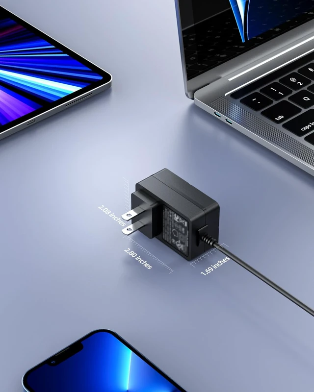 Alt view image 5 of 7 - 12V 2A Charger Fit for Gateway Laptop GWTC116-2BK GWTC116-2BL GWTN141-5BL GWTN141-5BK GWTN141-1BL GWTN141-1BK SAW30A-120-2000U GWTN156-11BK GWNC21524-BL GWTC116 GWTN141 GWNC21524 GWTN116 Power Cord