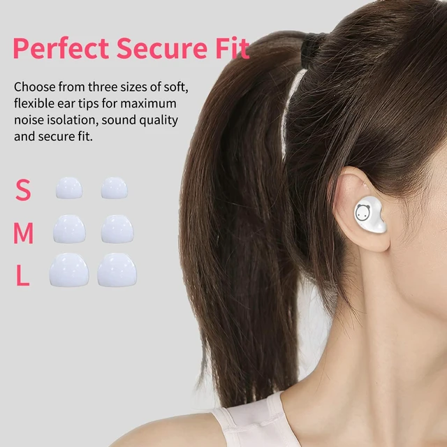 Alt view image 7 of 7 - Bluetooth Wireless Earbuds for Kids Small Ears, TWS Bluetooth Headphones, HiFi Stereo Wireless Earphones Sweat-Proof Touch Control Headset with Cartoon Charging Case - Piggy Cat