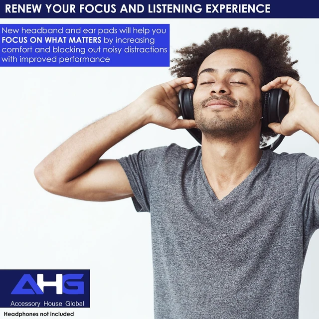 Alt view image 7 of 7 - Replacement QC Ear Pad and Headband Pad Kit Cushion. Compatible with Bose QuietComfort (2023) QC45 QC35 QC35 II QC SC QC SE Wireless Noise Cancelling Headphones (White)