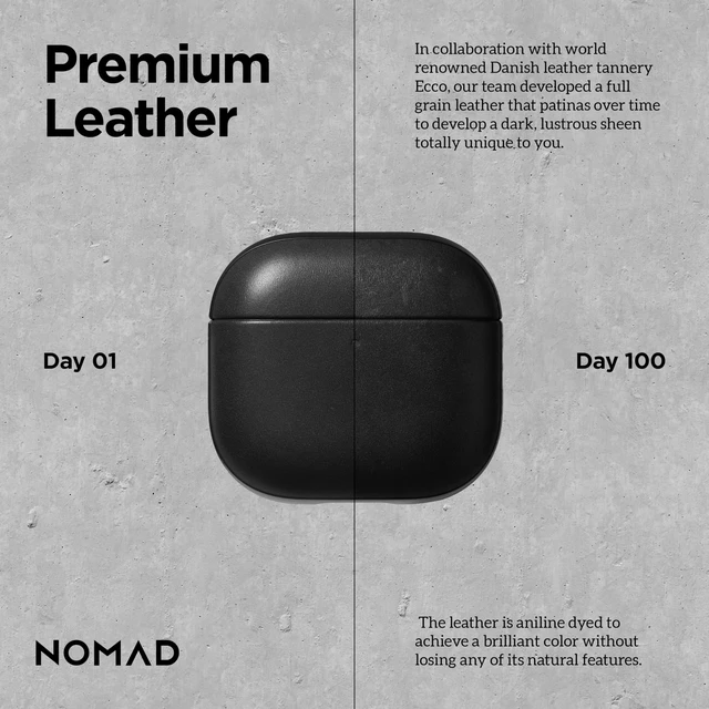 Alt view image 3 of 7 - Airpods 4 Case in Black Leather, AirPods 4 Cover, Compatible with New AirPods 5, Qi and MagSafe Charging Compatible, AirPods 4 and 5 Leather Case