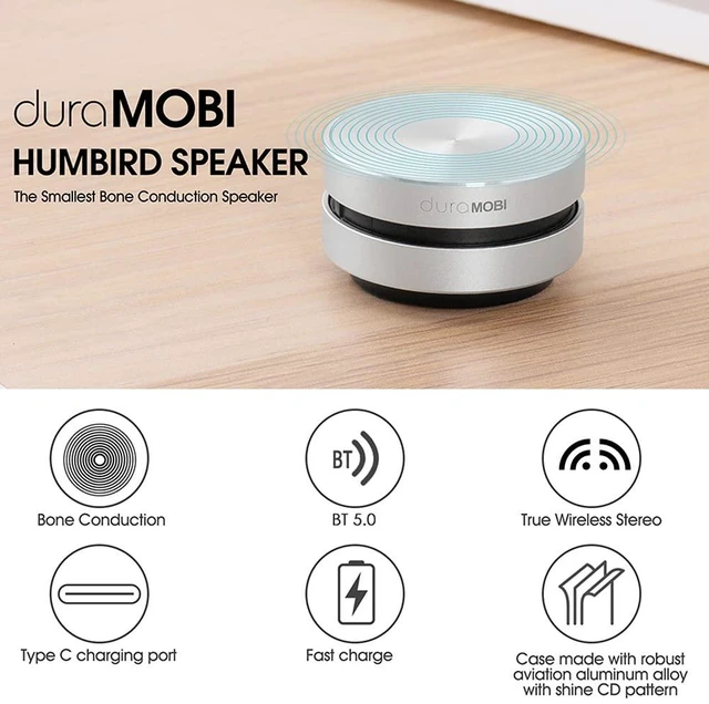 Alt view image 5 of 7 - Wirelessly BT Mini Speaker Bone Conduction Portable Wireless Speaker Stereo Bass Sound Creative Portable Speaker Mini Size Music Player Built-in Mic Sound Box