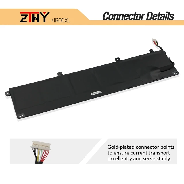 Alt view image 4 of 7 - 83Wh IR06XL Laptop Battery Replacement for HP ZBook Power G7 G8 G9 G10 ZBook Power G10 A Mobile Workstation Battery IR06083XL IRO6XL M02029-005 M01523-2C1 TPN-DB0C M01523-2C2 11.58V 6-Cell 6880mAh