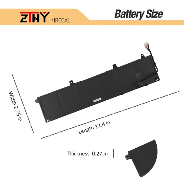 Alt view image 7 of 7 - 83Wh IR06XL Laptop Battery Replacement for HP ZBook Power G7 G8 G9 G10 ZBook Power G10 A Mobile Workstation Battery IR06083XL IRO6XL M02029-005 M01523-2C1 TPN-DB0C M01523-2C2 11.58V 6-Cell 6880mAh