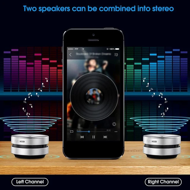 Alt view image 7 of 7 - Wirelessly BT Mini Speaker Bone Conduction Portable Wireless Speaker Stereo Bass Sound Creative Portable Speaker Mini Size Music Player Built-in Mic Sound Box