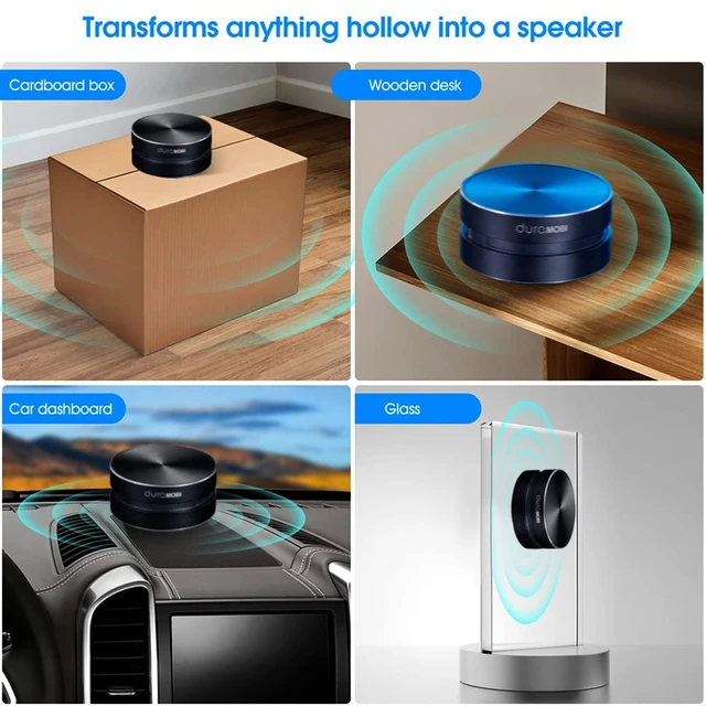 Alt view image 5 of 7 - BT Mini Speaker Bone Conduction Portable Wireless Speaker BT 5.0 Creative Speaker 115db Sound Mini Size Music Player 6hrs Playtime Sound Box Black/Red/Silver