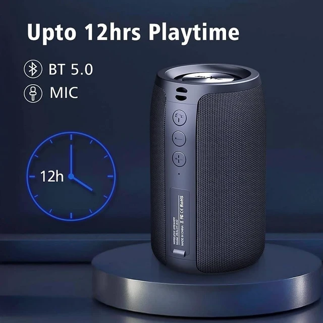 Alt view image 4 of 7 - Portable Bluetooth Speaker, S32 Outdoor Speaker, Waterproof IPX5, Dual Pairing, Stereo Sound/TF Card/USB/AUX Competible for iPhone14 Samsung Home/Hiking/Fishing- Camo