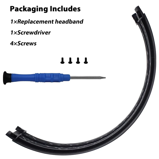 Alt view image 6 of 7 - Studio 3 Headband Replacement Top Headband Replacement Head Band Parts Accessories Repair Kit Compatible with Studio 3.0 A1914 Wireless Studio 2.0 Wireless Over Ear Headphones(Black Gold)