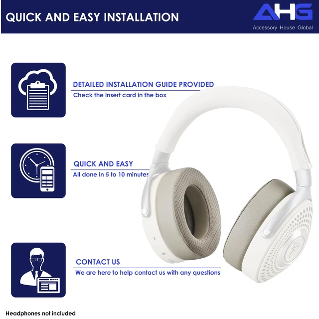 Alt view image 4 of 5 - Premium Bathys Cooling Gel Ear Pads Cushions Compatible with Focal bathys and Bathys MG Headphones (Dune). Easy DIY Fit Cool Gel Extra Thick Comfort Premium Materials
