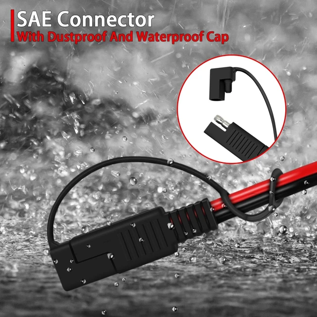 Alt view image 2 of 7 - 6FT 1.8M SAE to DC8mm Female Adapter for Jackery Solar Panel, with Polarity Reverse Adapter DC7909 to DC8020 Converter for Explorer Series/GZ Portable Power Station Solar Generator 14AWG