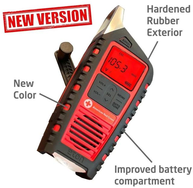 Alt view image 5 of 7 - Odyssey Adventure Hand Crank NOAA Weather Radio, All Band Emergency Radio, AM/FM Shortwave Storm, Bluetooth, Phone Charger, RDS, Solar, Multi-Function Flashlight, Camping, Hiking