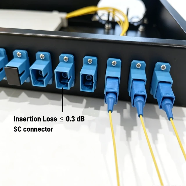 Alt view image 3 of 7 - 24 Port SC Rack Mount Enclosure Box + Splice Trays Fiber Cables Spool SingleMode SC-UPC Kit (Include 1M 24Strand Pigtail+24 Core LGX Loaded Patch Panel - Fits 19" Racks Cabinet