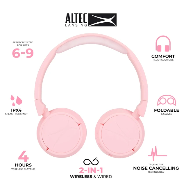 Alt view image 2 of 6 - Kids Bluetooth Headphones, Wireless Over Ear