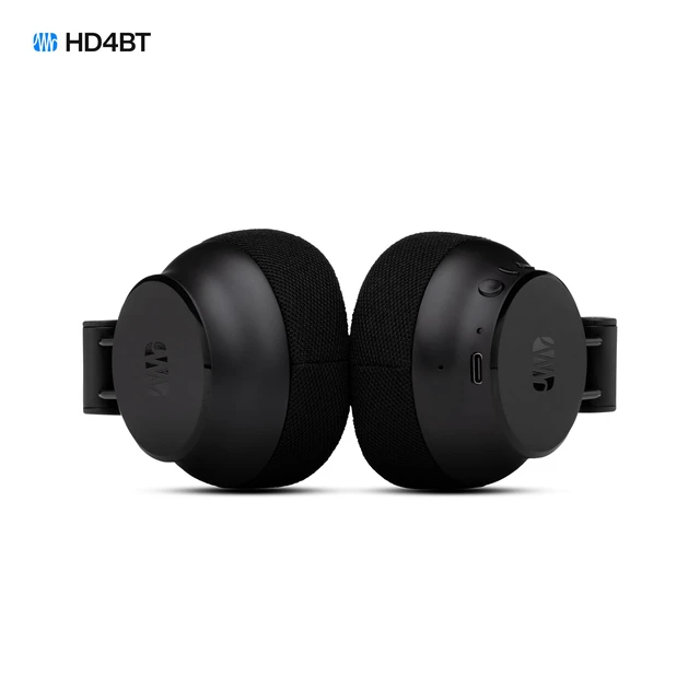 Alt view image 7 of 7 - Eris HD4BT Over-Ear Closed-Back Wireless Headphones, Bluetooth, ANC Noise Cancelling, Up to 60 Hours Battery Life, Studio Headphones for Mixing, Monitoring, Recording, Eclipse Black