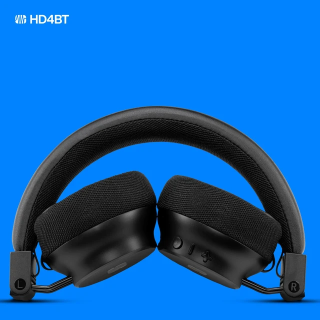 Alt view image 4 of 7 - Eris HD4BT Over-Ear Closed-Back Wireless Headphones, Bluetooth, ANC Noise Cancelling, Up to 60 Hours Battery Life, Studio Headphones for Mixing, Monitoring, Recording, Eclipse Black