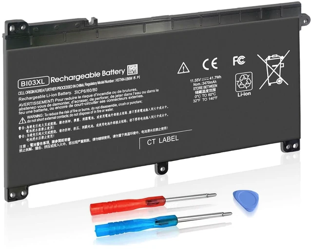 Main image of BI03XL ON03XL 844203-850 844203-855 BIO3X Battery for HP Pavilion X360 13-U M3-U m3-u001dx m3-u103dx 13-u003la Stream 14-AX 14-ax010wm 14-ax020wm 14-ax030wm 14-ax040wm 915230-541 Bateria