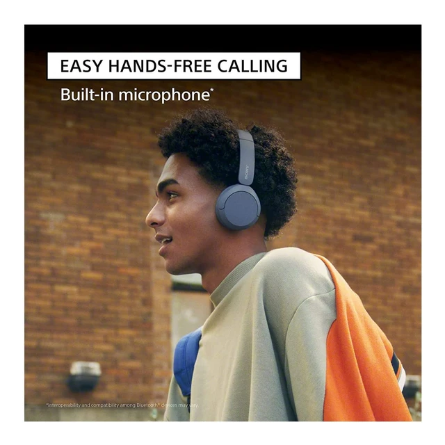 Alt view image 7 of 7 - WH-CH520 Easy Carrying Wireless On-Ear Headphones Bundle (Black) Customized for All Your Music Preferences, Designed to be Lightweight, Hands Free-Calling, Multipoint Connection, (2 items)